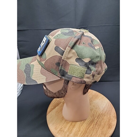 Mens Rapdom Tactical Gear Camo Hat With Removable Patch - Picture 4 of 9